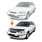 Black Car Bonnet Hood Bra Cover Mask For Honda Civic 1996-2000