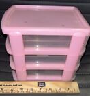 Sanrio Hello Kitty Pink 3 Drawer Storage Vintage 1998 Made In Japan