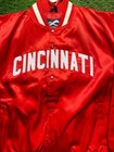 Red Satin Cincinnati Baseball Bomber Jacket Satin Varsity Jacket For Men s