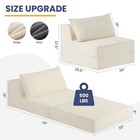 Nldd Convertible Sofa Bed  Fold Out Loveseat Sleeper Sofa Chair With Pillow     