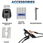 110v 220v Dual Voltage 200a Mma Arc Stick Welder Igbt Inverter Display Kit New