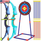 Bow And Arrow Set For Kids  Light Up Archery Set With 14 Suction Cup Arrows  Arc