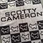Scotty Cameron Dog Checkered Golf Player Large Towel Gray   Black
