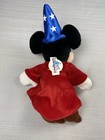 Vintage Sorcerer Mickey Mouse Plush Toy Disney World Marvel Fantasia 12  Nwt