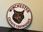 Winchester Coyote  Hunting  Cartridges Vintage  Style Metal Sign Hi Gloss