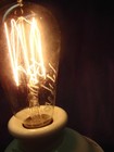 Antique Tipped Edison Type Westinghouse Mazda Caged Light Bulb Working  c 