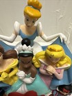 Disney Princess Figurine Collectable Bank Cinderella Belle Tiana Ariel Jasmine