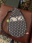 Vera Bradley Tennis Cover Tote Elephant Racquetball Carrier Racquet Racket New