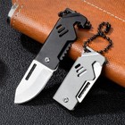 Mini Edc Foldable Pocket Knife Keychain Survival Tool Bottle Opener    Us Seller