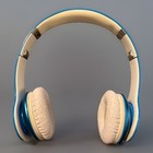 Beats By Dr  Dre Wired Headphones Mega Bass Hd White   Blue  Tested   Work Used 