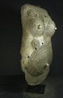 Large 19 3  African Metal Body Belly Mask - Makonde   Tanzania Tribal Art Crafts