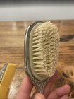 Vintage Ornate Hair Brush   Comb Set Silver Plated Vanity Set Free Shipping