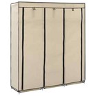 Clothing Rack Storage Wardrobe Closet With Compartments And Rods Fabric Vidaxl V