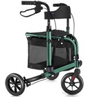 3-wheel Rolling Walker 260lbs Folding Rollator Walker With 8in Wheels Seat Green