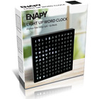 Led Word Desk Clock-7 8  X 7 8  X 2 - Powered By Usb Cable -a Unique Gift Item