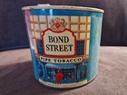 Vintage Antique Bond Street Pipe Tobacco Tin Cannister Lever Opener Empty