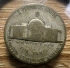 1943-d Jefferson War Nickel - Actual 35  Silver Coin Shown - Free Ship Inv 69