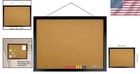 Multi-functional 17 7x13 3 Black Cork Board With Wood Frame For Home   Office