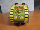1930 s Vintage Marx Tin Litho Wind Up  3 Army Tank -works   