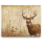 Vintage No Hunting Sign Art Print Whitetail Deer Hunting Cabin Wall Decor Gift