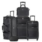 5-piece Softside Travel Luggage Set W  Spinner Wheels Rolling Duffel Tote Kit Us