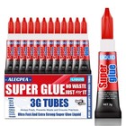 3 Gram Pack Of 12 Single Use Super Glue Liquid  Super Fast  Thin   Strong Adh   
