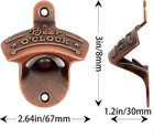 5pcs Antique Metal Wall Mounted Bottle Opener  Vintage Rustic Copper Beer Opener