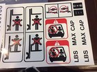 New Forklift Safety Decal Kit Sy1711  Forklift Osha Compliant Kit 