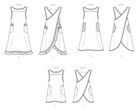 Sewing Pattern Sew Full Apron Womens Extra Large Long Smock Cross Back Easy 9312
