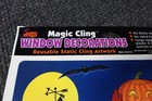 Vintage Mello Smello Window Cling Decorations Halloween Skeleton Pumpkin Cat Nos