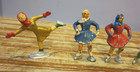 Lot Of 8 Vintage Barclay Manoil Painted Lead Figures Skaters Winter