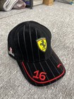Scuderia Ferrari F1 Charles Leclerc  16 Miami Gp Black Cap Puma Hp Adjustablehat