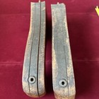 Vtg Oak Pedestal Table Legs 16  Curved Heavy Wood Salvage Repair Diy Set Of 2