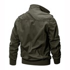Men s Fleece Lined Jacket Full Zip Cargo Casual Work Coats Outdoor Warm Jackets