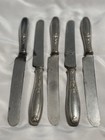 5 Vintage 1847 Rogers Bros Ambassador Silver-plated Dinner Knives