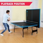 Official Size Ping Pong Table Foldable Indoor Tennis Table Paddles Black Blue