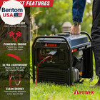 4600w Rv-ready Quiet Portable Inverter Generator Gas Powered  Ultra-lightweight 