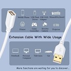 White Usb Extension Cable 2pack Usb 2 0 10ft 3m Usb Type A Male To A Female Usb