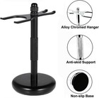 Premium Razor And Shaving Brush Stand Safety Double-sided Holder Black 