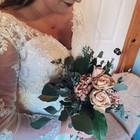 Women s Chiffon Wedding Dress - Lace Appliques Off-the-shoulder Bridal Gown