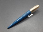 Scarce - Parker Minim Blue With Gold Filled Cap Push Button Ball Point Pen