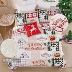 Christmas Quilt Set King christmas Tree Snowman Pattern Bedspread Merry