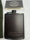 C c  Filson Trusty Flask 6oz Stainless Steel Brown Leather And Bag