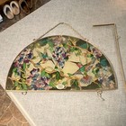Amia Studios  7860 Hummingbirds Floral Arch Stained Glass Hanging Panel 24x12