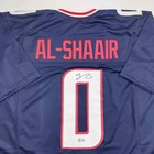 Autographed signed Azeez Al Shaair Houston Blue Football Jersey Beckett Bas Coa