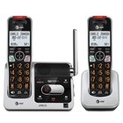 2-handset Dect 6 0 Cordless Phone Silver black Home Call Blocking Caller Id