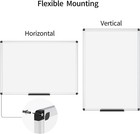Versatile 48  X 24  Dry Erase Board With Magnetic Surface And Marker Tray