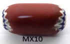 Old Original Worn Antique Venetian Chevron Trade Bead African Mx10 Bg 88