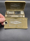 Gillette U s  Army Khaki World War 1 Set Safety Razor Kit Metal Case   Blades