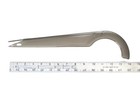 Bmx Bicycle Chain Guard - 14  Long - Kid s Bike Smoke Gray Plastic   Reflectors